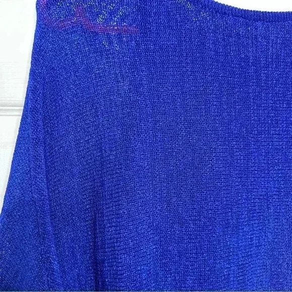 Nygard  Knit Poncho Blue Size Medium - Picture 11 of 16
